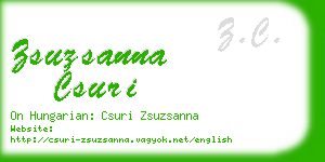 zsuzsanna csuri business card